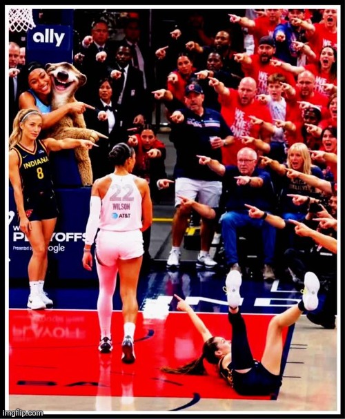 Sophie Cunningham that's the point | image tagged in sophie cunningham that'd,pointing | made w/ Imgflip meme maker