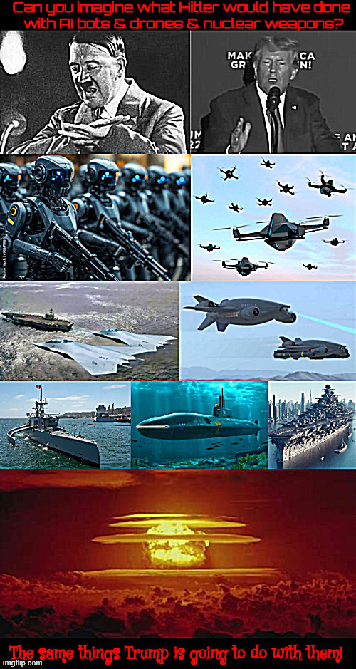 Operation Annihilation | image tagged in time is running out to stop it,hitler trump,ww3,operation annilation,maga madness,bottomless pit awaits | made w/ Imgflip meme maker