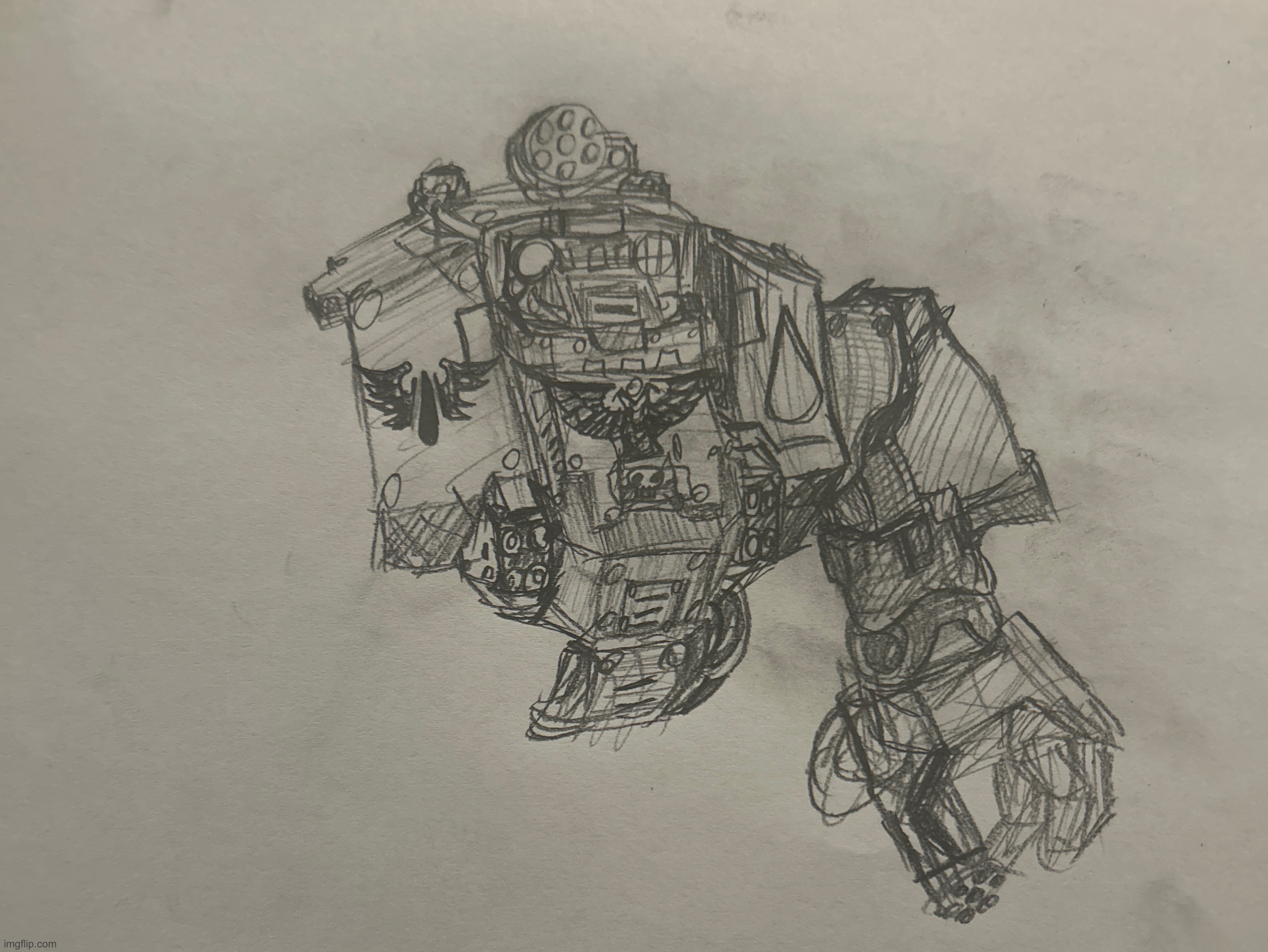 WIP blood angel redemptor dreadnought | made w/ Imgflip meme maker