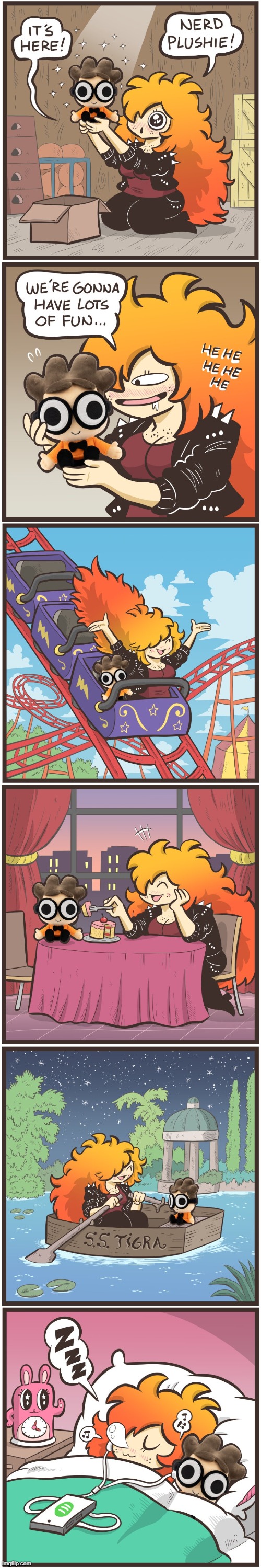 image tagged in tiger,nerd,plushie,fun,hanging out,adventures | made w/ Imgflip meme maker