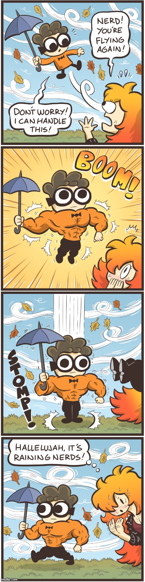 image tagged in autumn,tiger,nerd,wind,flying,muscles | made w/ Imgflip meme maker