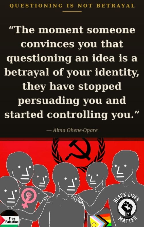 image tagged in communism,npc wojack,identity politics,politics | made w/ Imgflip meme maker
