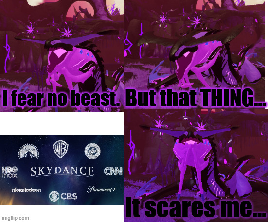 so...Skydance is the end result of Warner Bros and Paramount becoming one | image tagged in zakaiodrak i fear no man,warner bros,paramount | made w/ Imgflip meme maker