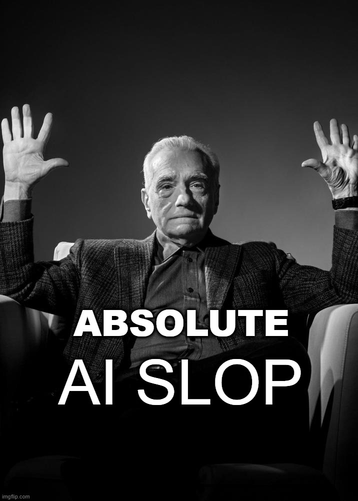 Absolute Cinema Blank | Absolute AI slop | image tagged in absolute cinema blank | made w/ Imgflip meme maker