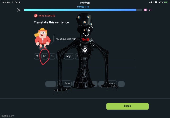 Piggggy reference frfrffrfrfr | image tagged in roblox,roblox piggy,duolingo,gaming | made w/ Imgflip meme maker