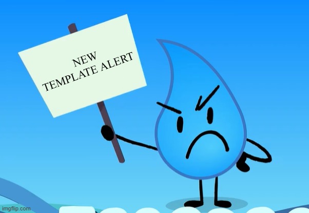 Wille E. teardrop ahh | new template alert | image tagged in bfdi,object shows,new template,wile e coyote,sign language,sign | made w/ Imgflip meme maker