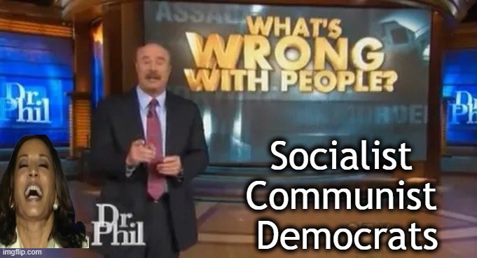 Mixed Up Modern Times | Socialist 
Communist 
Democrats | image tagged in dr phil,dr phil what's wrong with people,confused confusing confusion,strange,bizarre/oddities,kamala harris | made w/ Imgflip meme maker