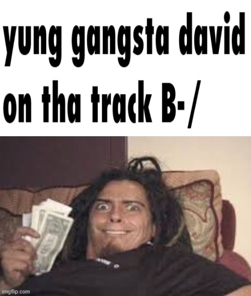 On the Track | image tagged in munky holding money,young fly | made w/ Imgflip meme maker