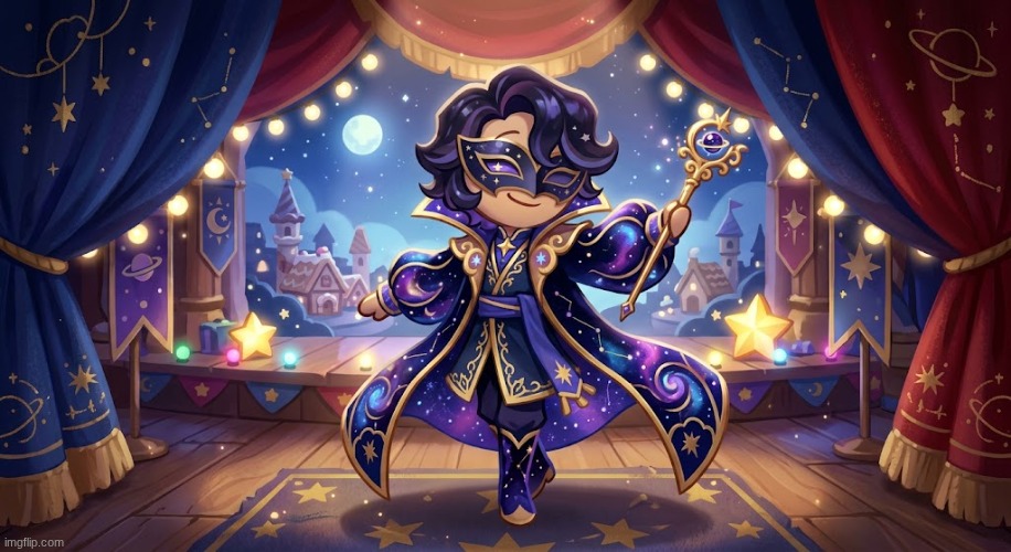 my oc dark nebula cookie | image tagged in dnc,crk,oc | made w/ Imgflip meme maker