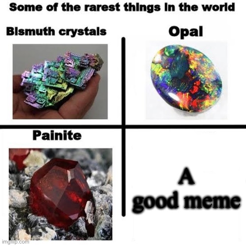 Some of the rarest things in the world | A good meme | image tagged in some of the rarest things in the world | made w/ Imgflip meme maker