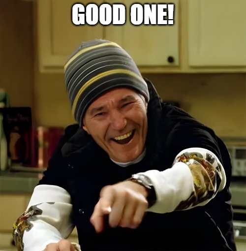 lou-laugh.png | good one! | image tagged in lou-laugh png | made w/ Imgflip meme maker
