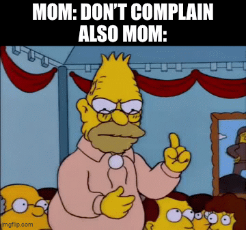 Mum’s Double Standard Strikes Again
