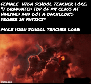 When Your Teacher Has Volcanic Backstory