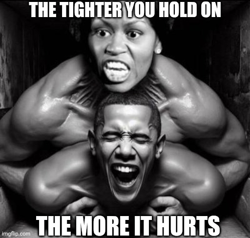 The tighter you hold on The more it hurts | image tagged in big mike dingle barry | made w/ Imgflip meme maker