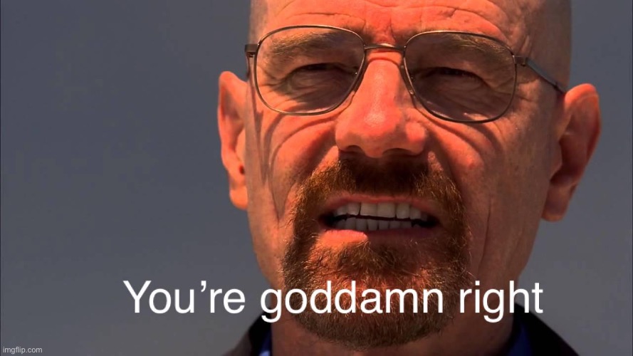 image tagged in your goddam right | made w/ Imgflip meme maker