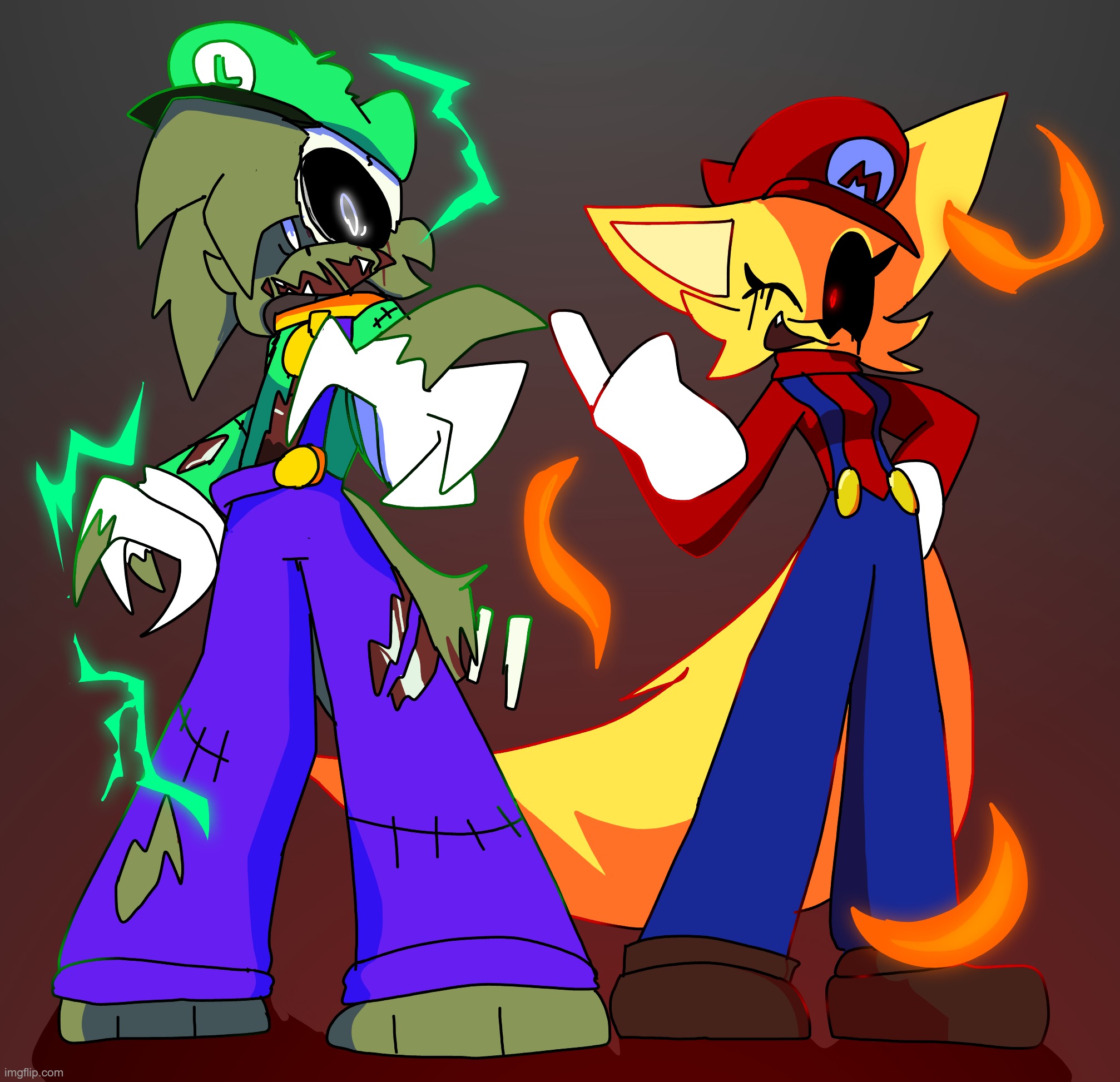Horror Bros | image tagged in kota and zumi are back | made w/ Imgflip meme maker