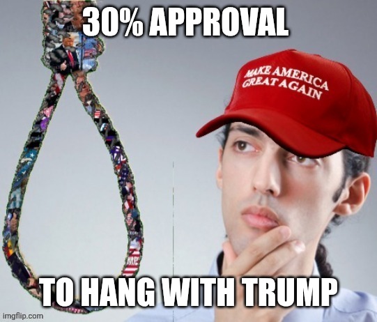 b2ilpa.jpg | 30% approval To hang with Trump | image tagged in b2ilpa jpg | made w/ Imgflip meme maker