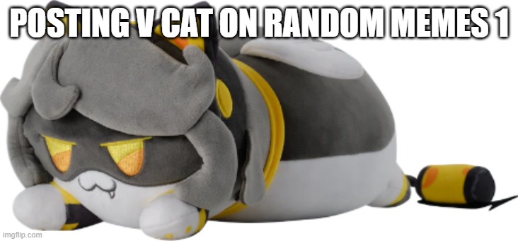 V cat plush png | Posting v Cat on random memes 1 | image tagged in v cat plush png | made w/ Imgflip meme maker