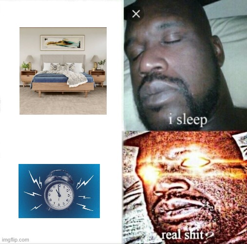 me when i sleep and wake ip | image tagged in memes,sleeping shaq | made w/ Imgflip meme maker