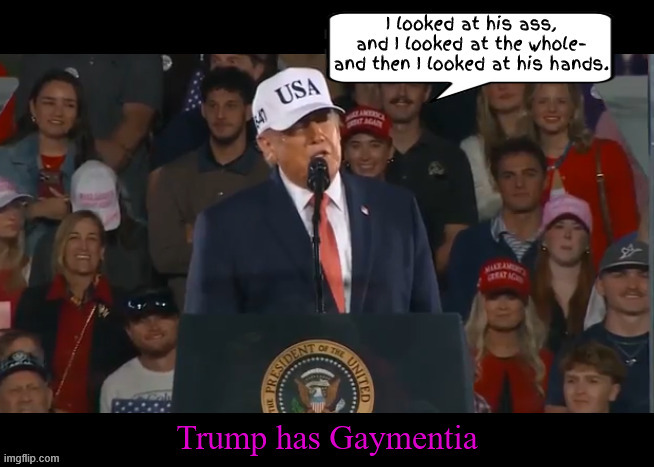 Gaymentia | image tagged in gaymentia,pete gave trump to much testosterone,putin is a humanitarian,boycott russian oil,69 | made w/ Imgflip meme maker