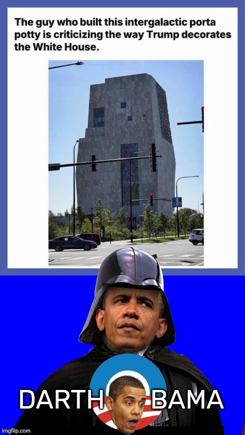 Darth Obama's Intergalactic Porta-Party | image tagged in b4ele4 jpg,darth obama,porta potty | made w/ Imgflip meme maker