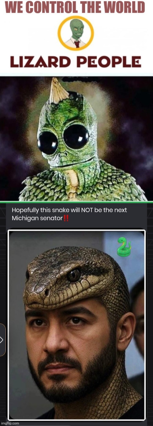 El Seyed is a Reptillion | image tagged in reptillions el sayed is a snake man,lizard people | made w/ Imgflip meme maker
