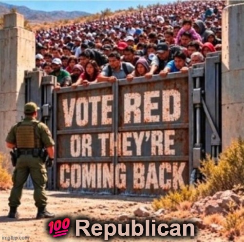 The only answer if you want America to survive.... | 💯Republican | image tagged in straight,ticket,solution,america,survival,illegal aliens | made w/ Imgflip meme maker
