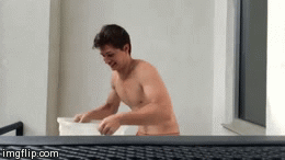 Ansel Elgort Ice Bucket Challenge | image tagged in gifs | made w/ Imgflip video-to-gif maker