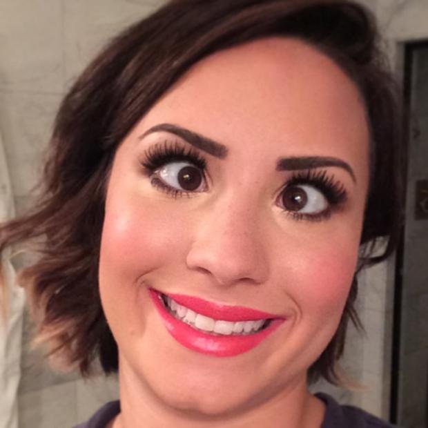 Demi Lovato Derp Blank Meme Template