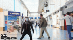 dancing Anons  | image tagged in gifs,anonymous | made w/ Imgflip video-to-gif maker