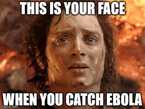 It's Finally Over | THIS IS YOUR FACE WHEN YOU CATCH EBOLA | image tagged in memes,its finally over | made w/ Imgflip meme maker