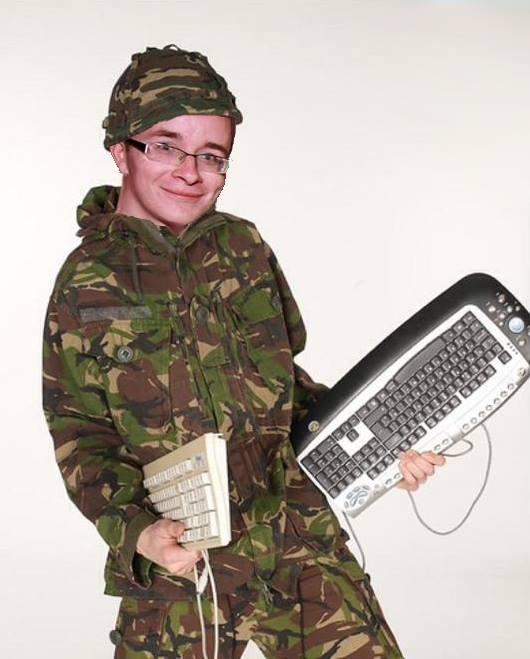 Keyboard Warrior Blank Meme Template