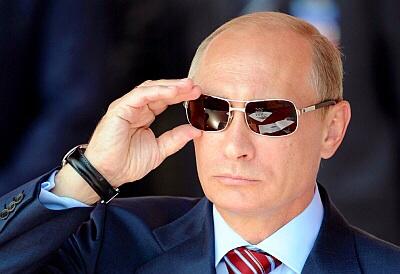 High Quality Putin on sunglasses  Blank Meme Template