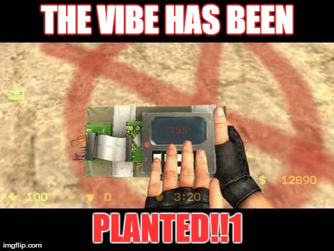 THE VIBE HAS BEEN PLANTED!!1 | made w/ Imgflip meme maker