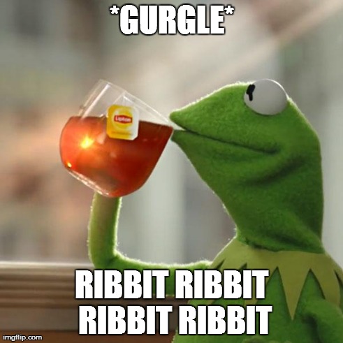 *GURGLE* RIBBIT RIBBIT RIBBIT RIBBIT | image tagged in memes,but thats none of my business,kermit the frog | made w/ Imgflip meme maker