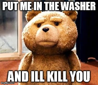 and ill kill you | PUT ME IN THE WASHER AND ILL KILL YOU | image tagged in memes,ted | made w/ Imgflip meme maker