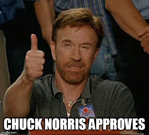 CHUCK NORRIS APPROVES | made w/ Imgflip meme maker