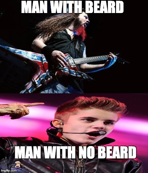 MAN WITH BEARD MAN WITH NO BEARD | made w/ Imgflip meme maker