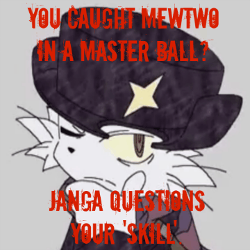 Janga questions the Master Ball. | image tagged in gifs,janga,questions,master,ball,mewtwo | made w/ Imgflip images-to-gif maker