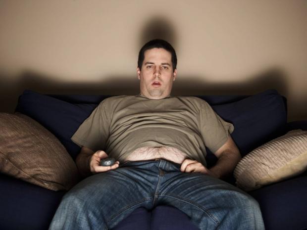 lazy fat guy on the couch Blank Meme Template
