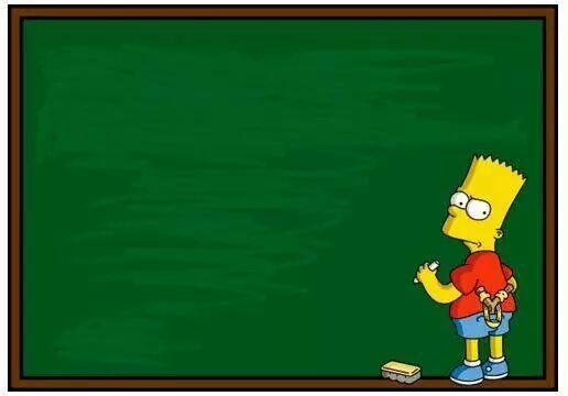 Bart blackboard Blank Meme Template