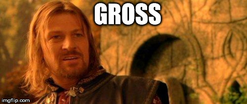 GROSS | image tagged in boromir what | made w/ Imgflip meme maker