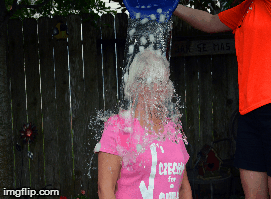 Debbie Hrncir Ice Bucket Challenge | image tagged in gifs | made w/ Imgflip images-to-gif maker