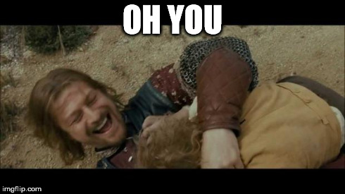 boromir this guy | OH YOU | image tagged in boromir this guy | made w/ Imgflip meme maker
