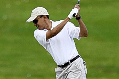 obama golf Blank Meme Template