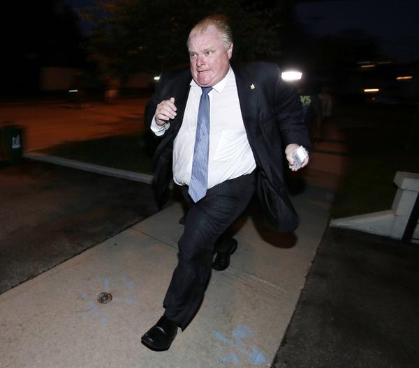 Running Rob Ford Blank Meme Template