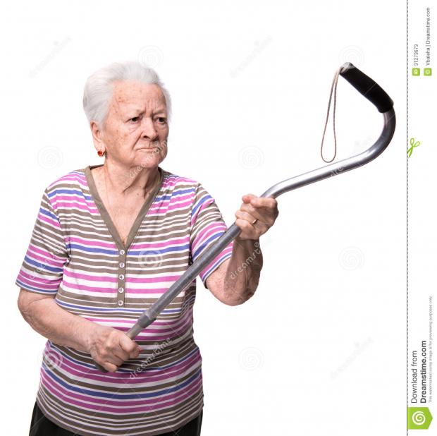 Angry Old Woman Blank Meme Template