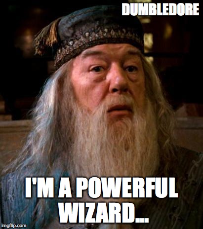 Dumbledore | DUMBLEDORE I'M A POWERFUL WIZARD... | image tagged in dumbledore | made w/ Imgflip meme maker