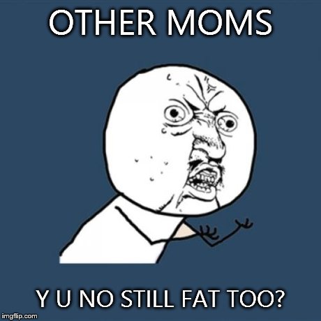 Y U No Meme | OTHER MOMS Y U NO STILL FAT TOO? | image tagged in memes,y u no | made w/ Imgflip meme maker