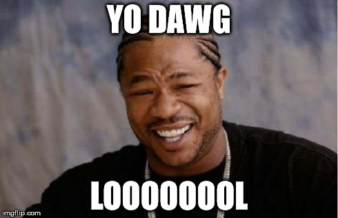 Yo Dawg Heard You Meme | YO DAWG LOOOOOOOL | image tagged in memes,yo dawg heard you | made w/ Imgflip meme maker